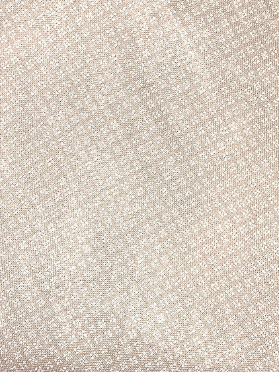 Thumbnail: Square Flower Silk/Cotton Oblique Cut Scarf