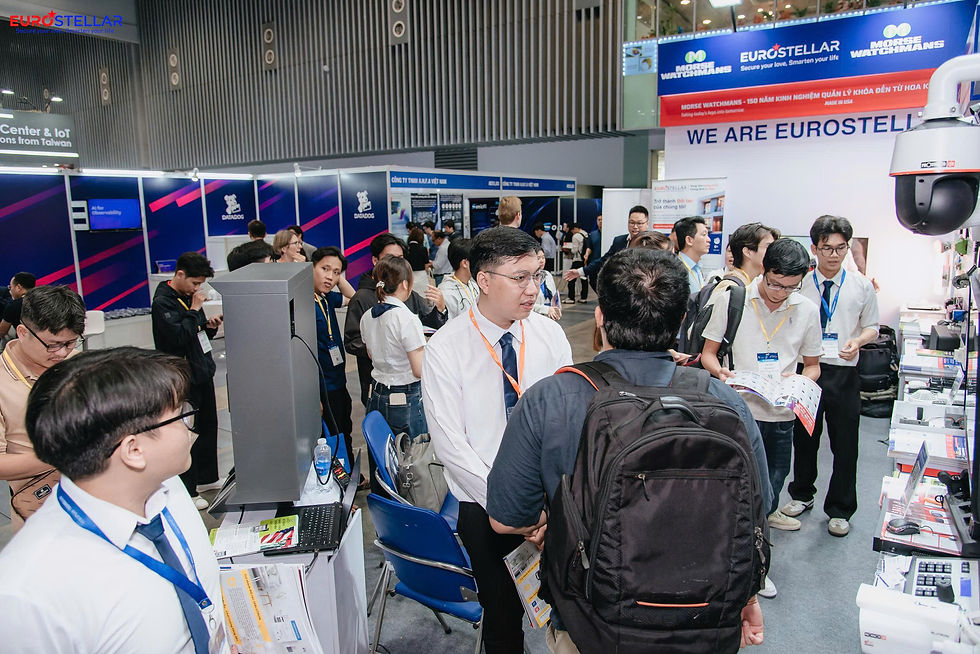 Gian hàng EUROSTELLAR được đông đảo người tham dự quan tâm tại ICT COMM 2026