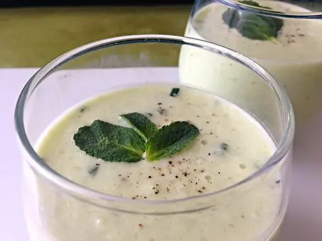 Soupe froide de concombre