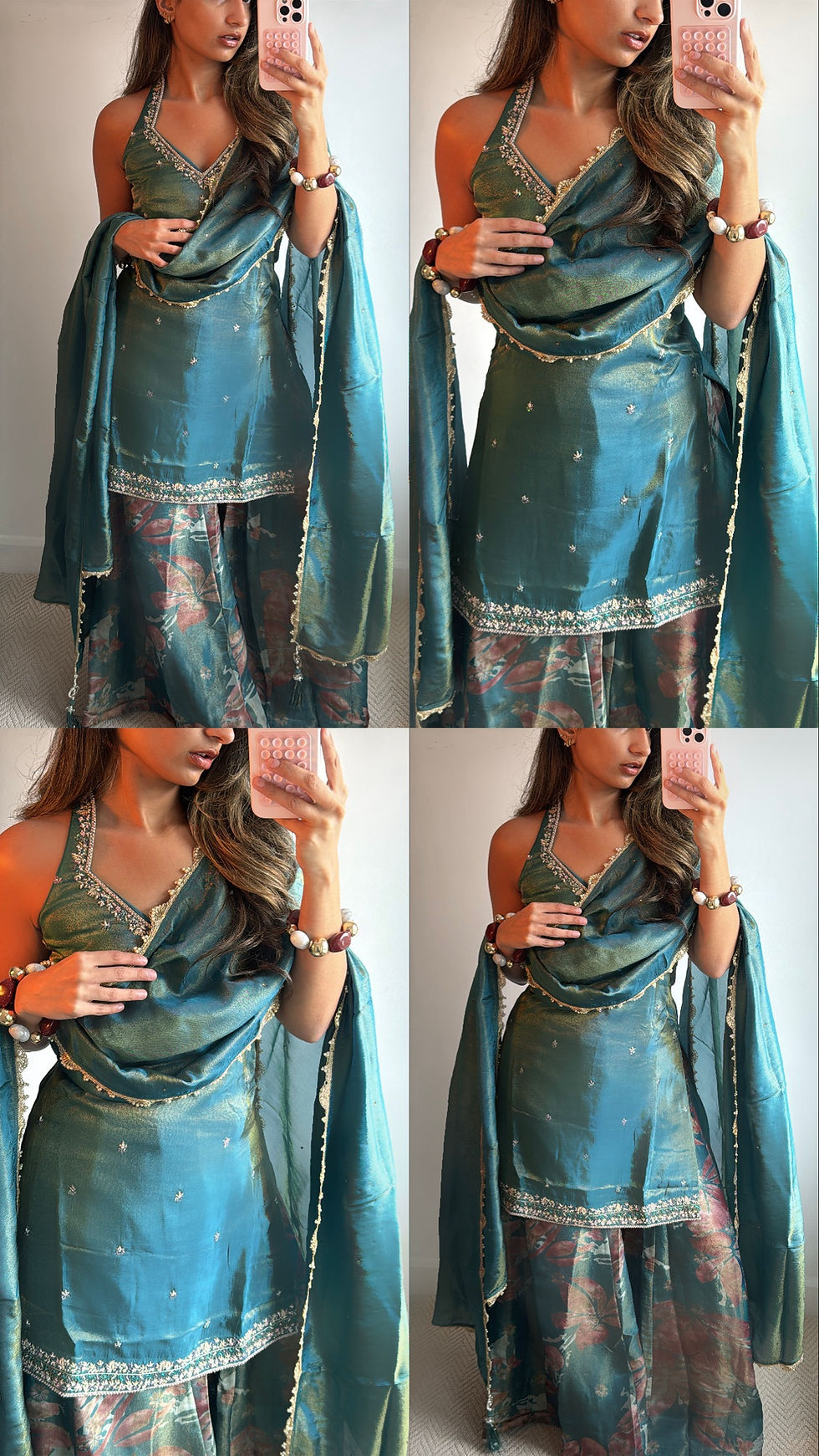 Thumbnail: Blue Floral Halter Sharara