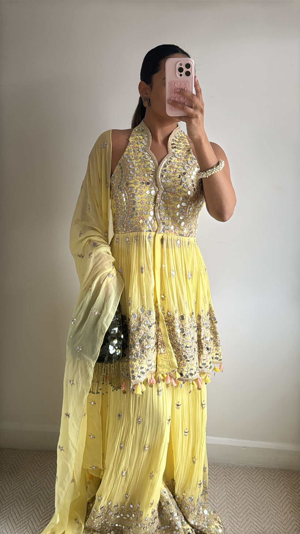 Thumbnail: Yellow Halter Sharara