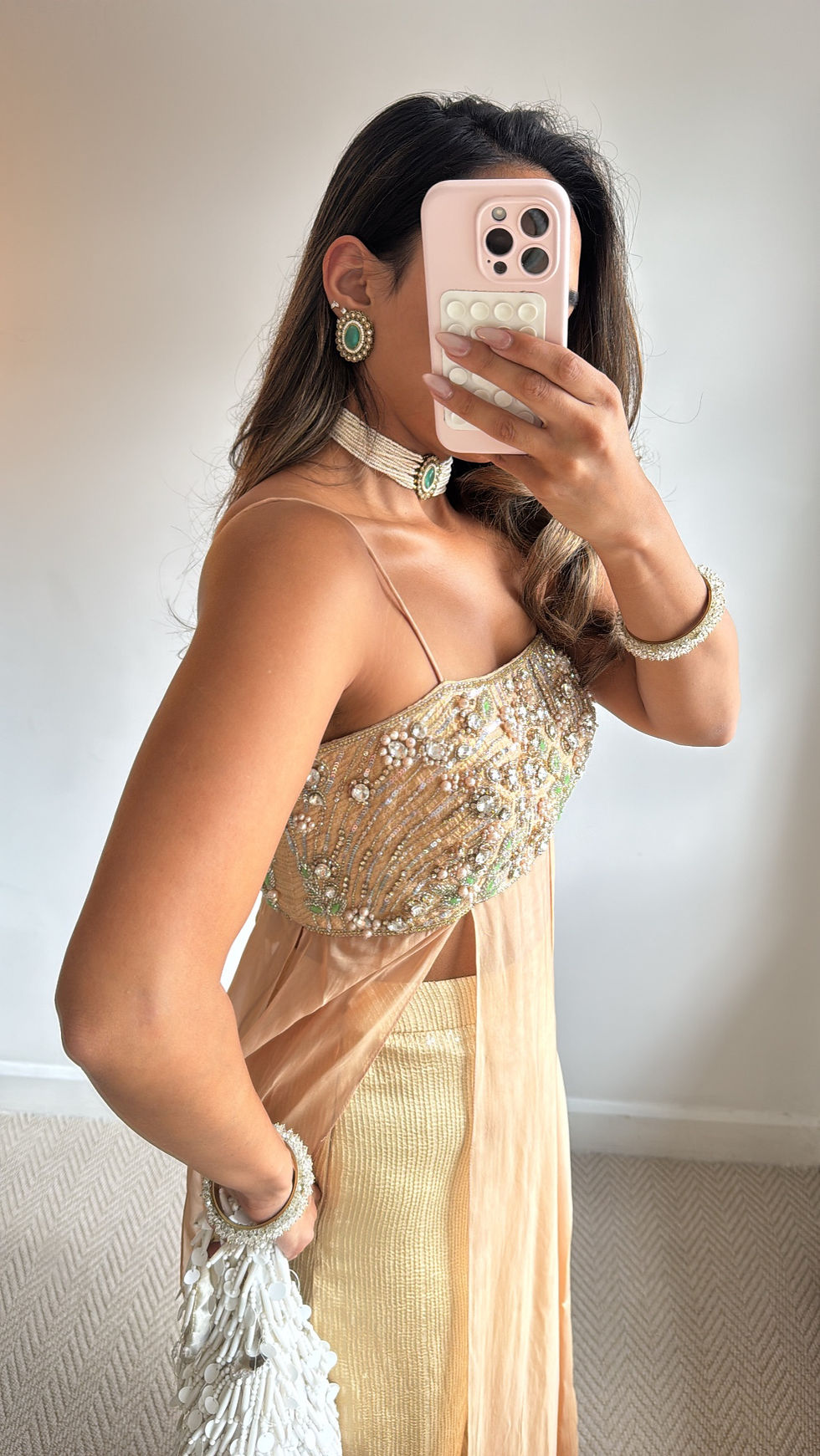 Thumbnail: Peach & Gold Co Ord