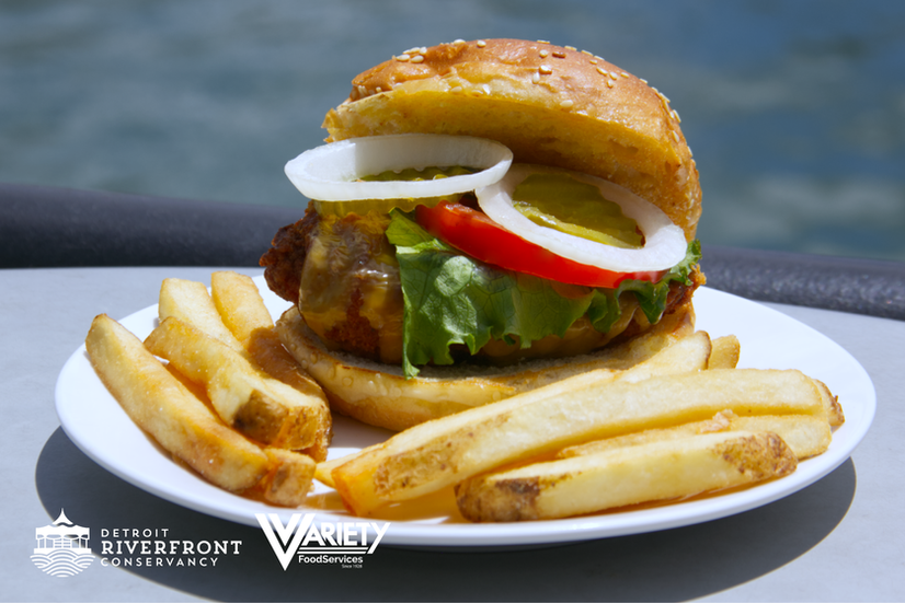 Spicy Chicken Sandwich with Fries