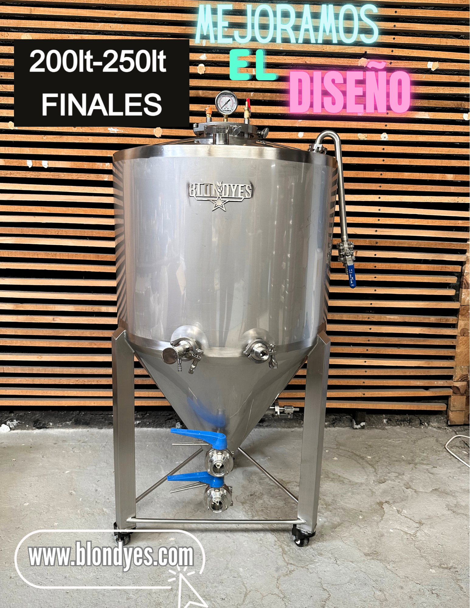 Unitanque 200lt-250LT  Enchaquetado Completo Marca Blondyes