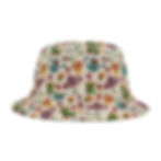 Watercolor Garden Tools Bucket Hat | Nature Inspired Gardener Gift