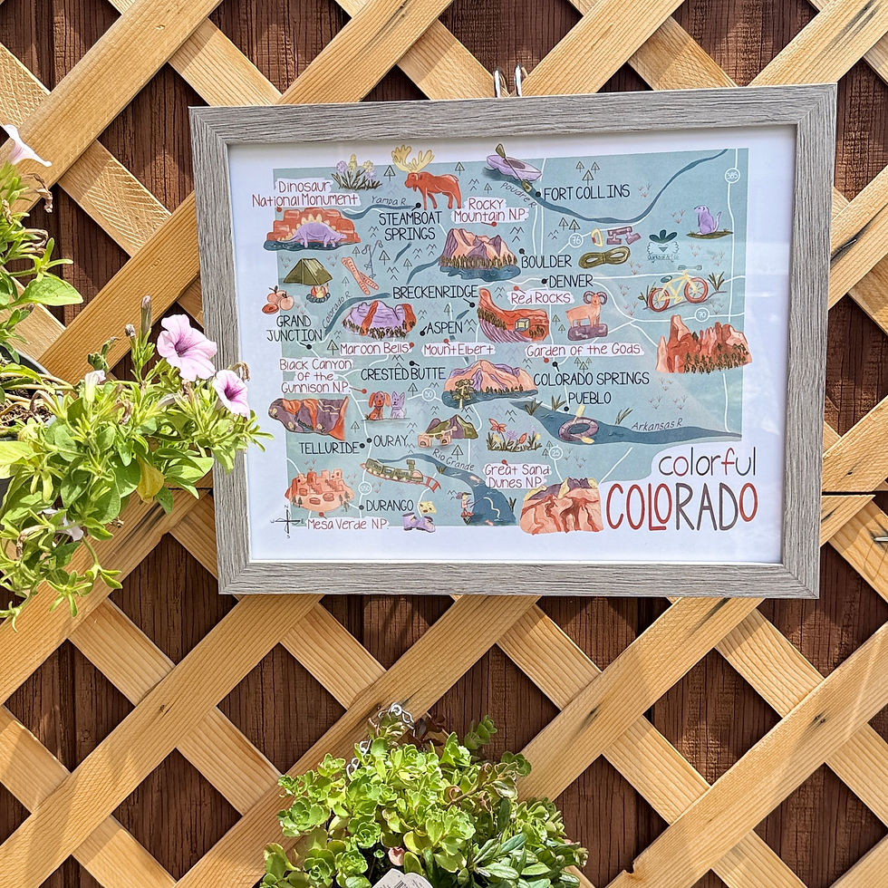 Thumbnail: Colorado Map | Art Print