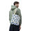 Thumbnail: Blue Chickens & Veggies Tote Bag | Farm Fresh Pattern Tote Bag