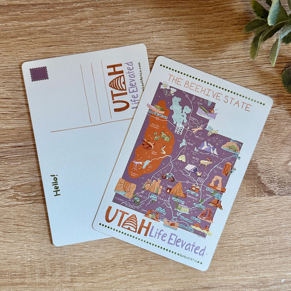 Thumbnail: Utah Map | Postcard