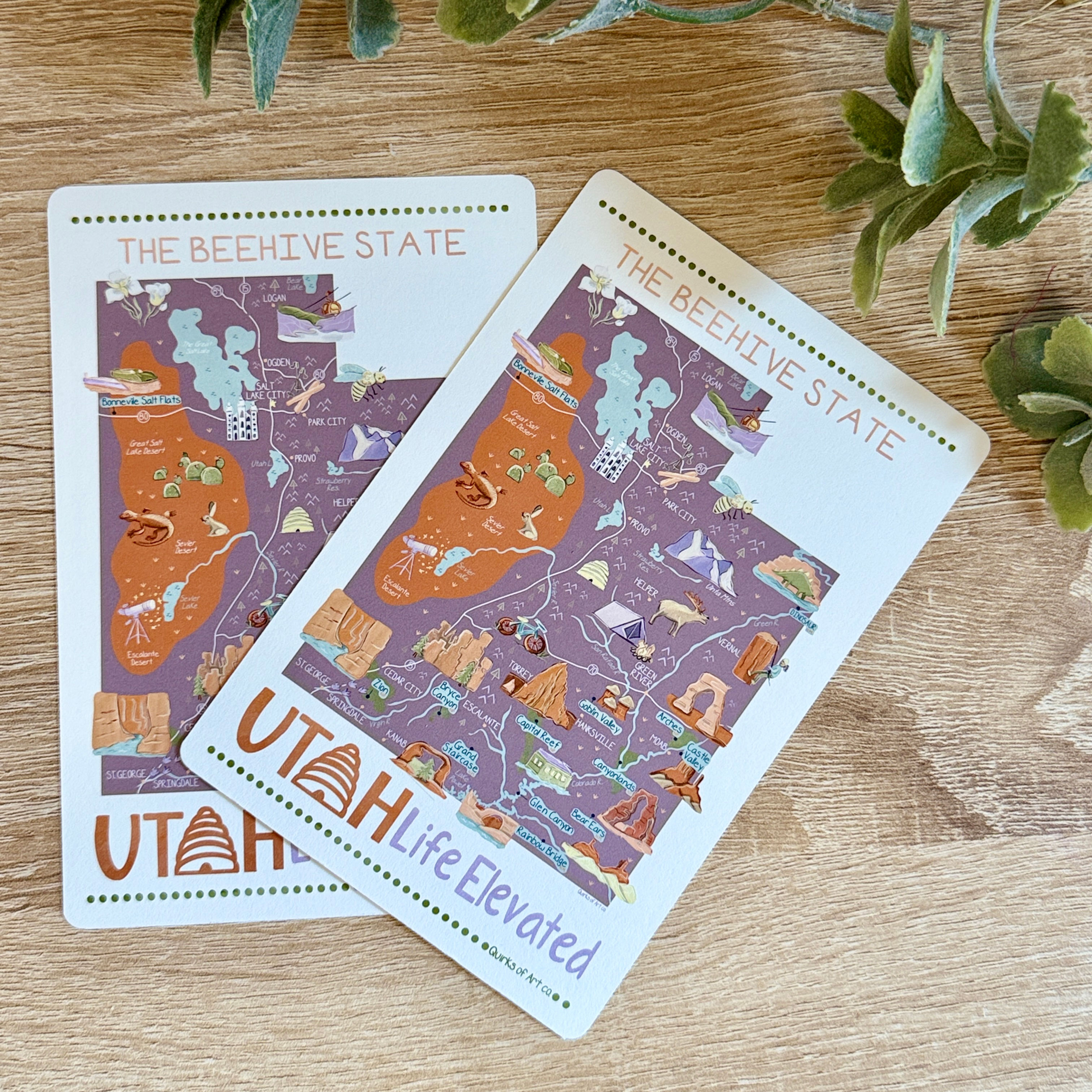 Utah Map | Postcard