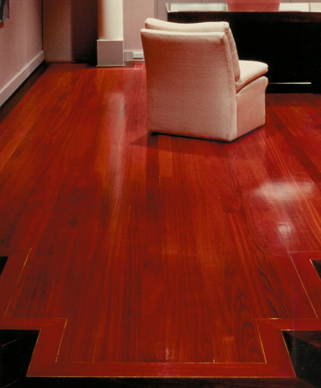 Bordered Brazilian Cherry Flooring