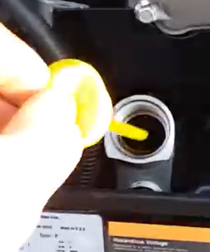 Oil change in a Cummins Onan RV QG 4000 Generator
