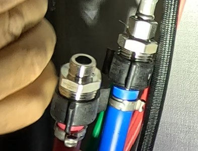 installing RV plumbing adapter 1/2" NPT x 3/8" compression