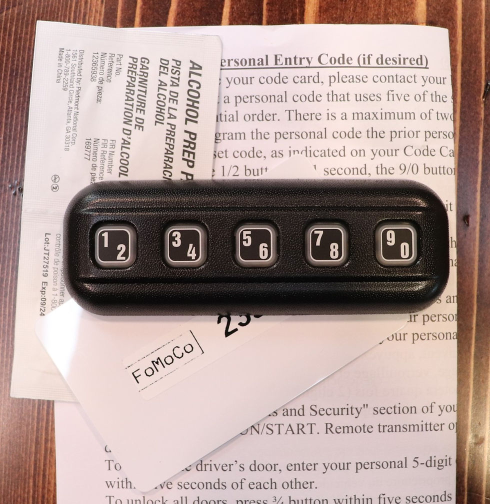 ford keyless entry wireless keypad