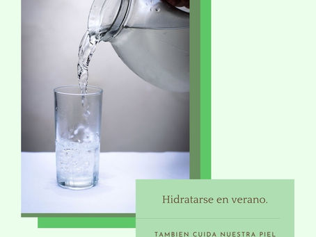 Hidratarse en verano