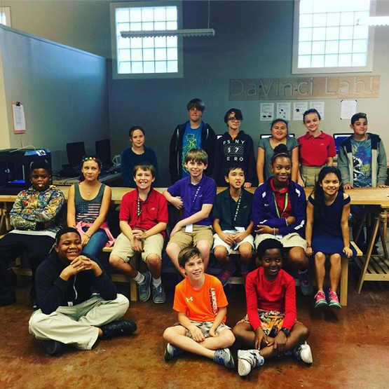 Student Members of the da Vinci Lab at St. Stephen's, Houston