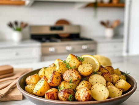 Greek Lemon Roasted Potatoes