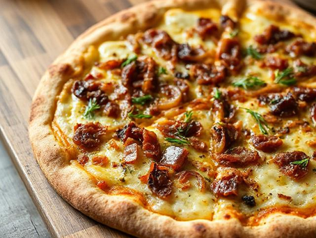 Pancetta & Caramelized Onion Pizza
