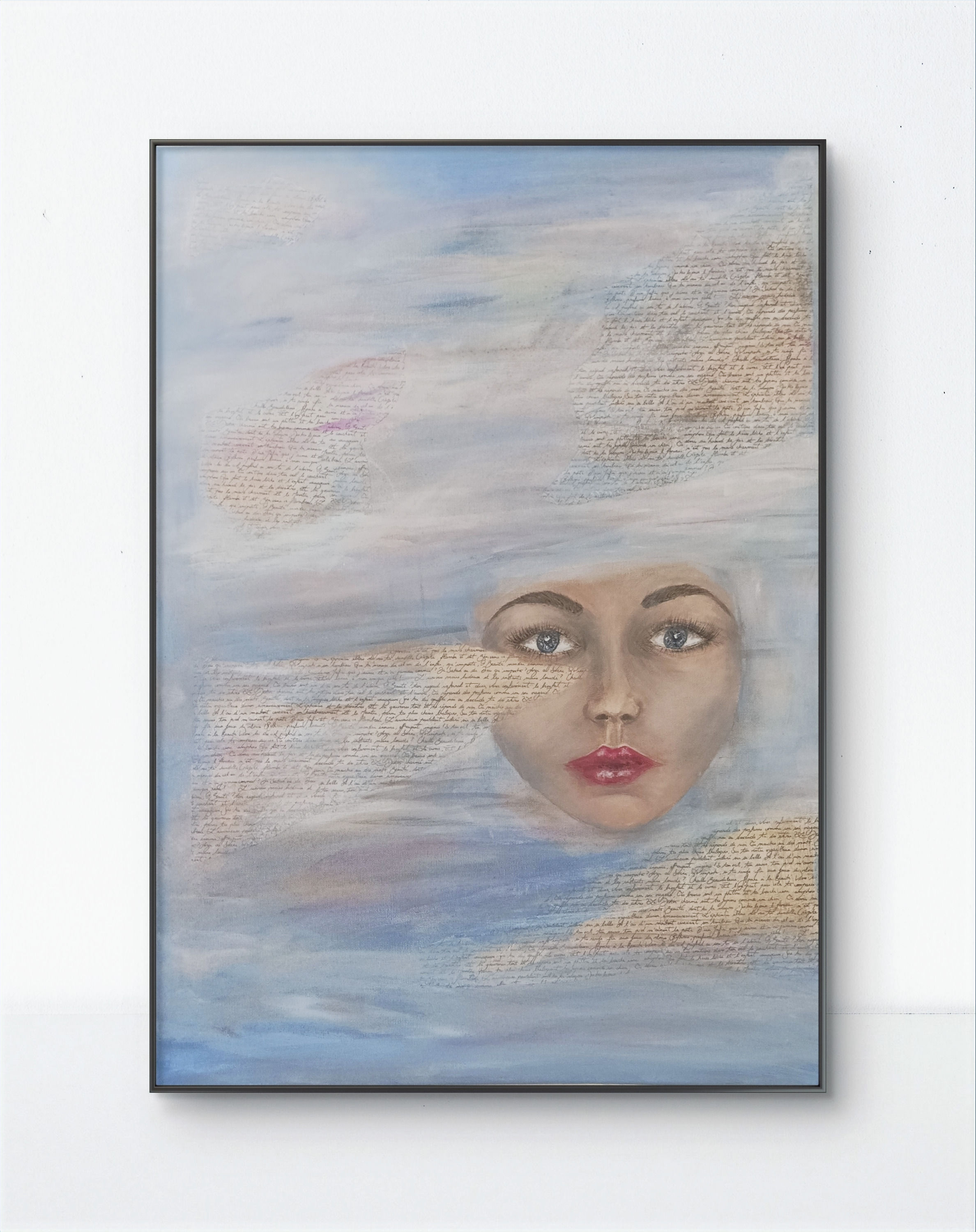 In the clouds : 50cm x 70cm