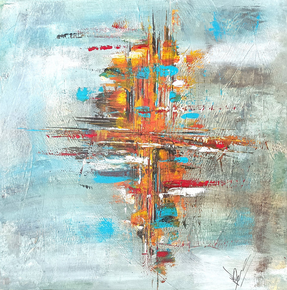 Colourful Reflections - 50cm x 50cm