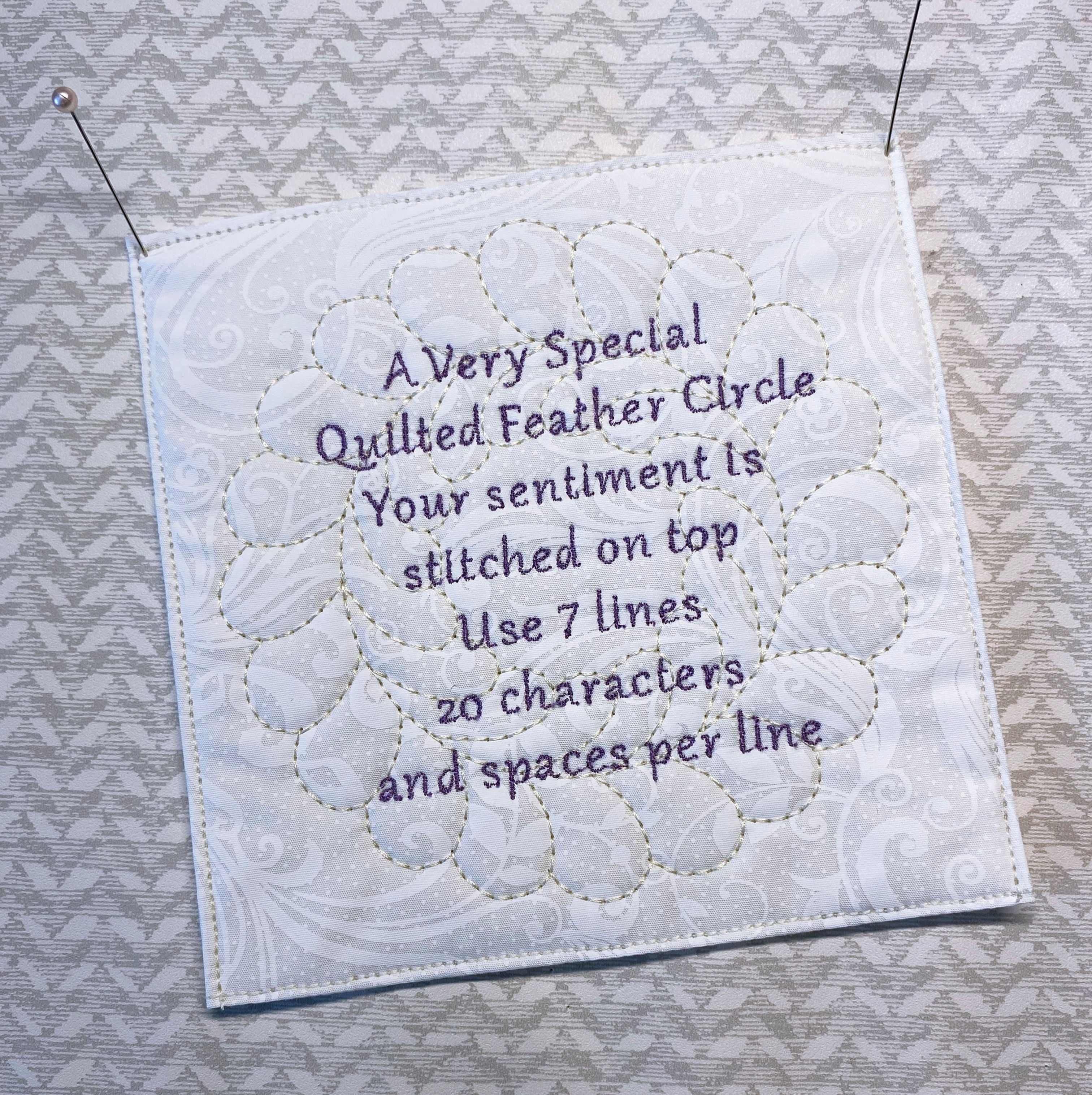 feather circle label