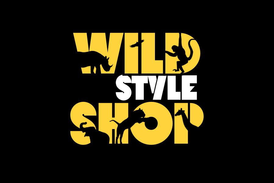 wildlife logo hoodie for Wild Style Shop design on black background
