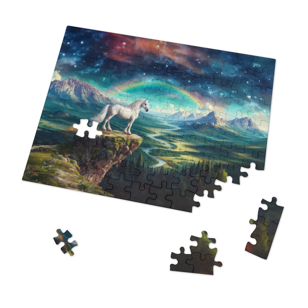 Thumbnail: Unicorn Jigsaw Puzzle (30, 110, 252, 500,1000-Piece)