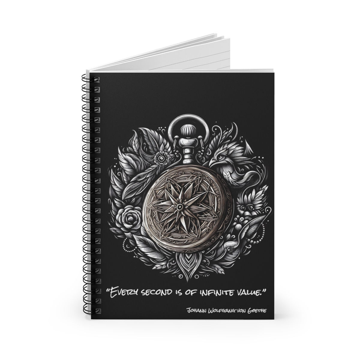 Gothic Watch Spiral Notebook - Ruled Line