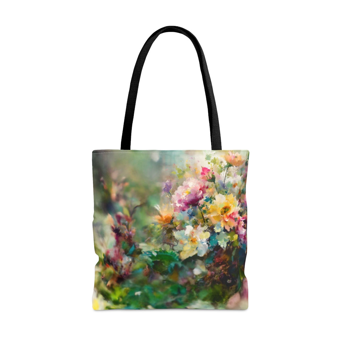 Watercolor Flower Tote Bag