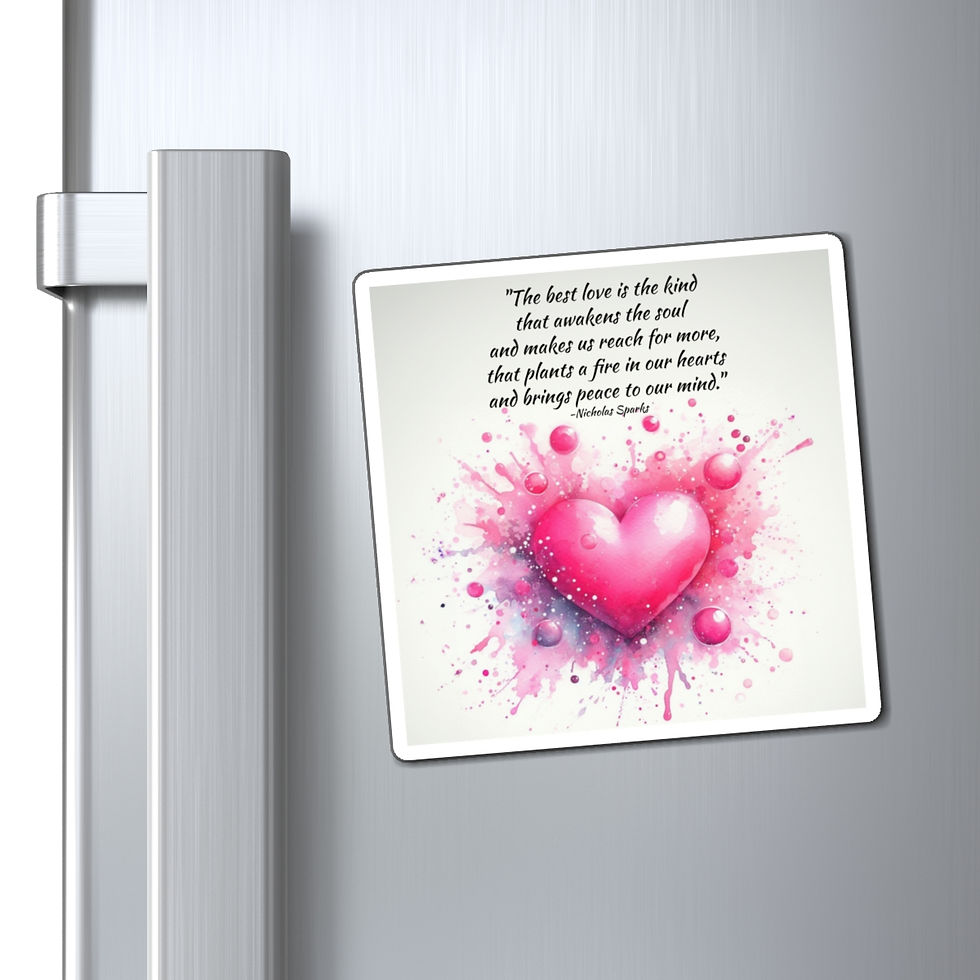 Heart Watercolor Magnets