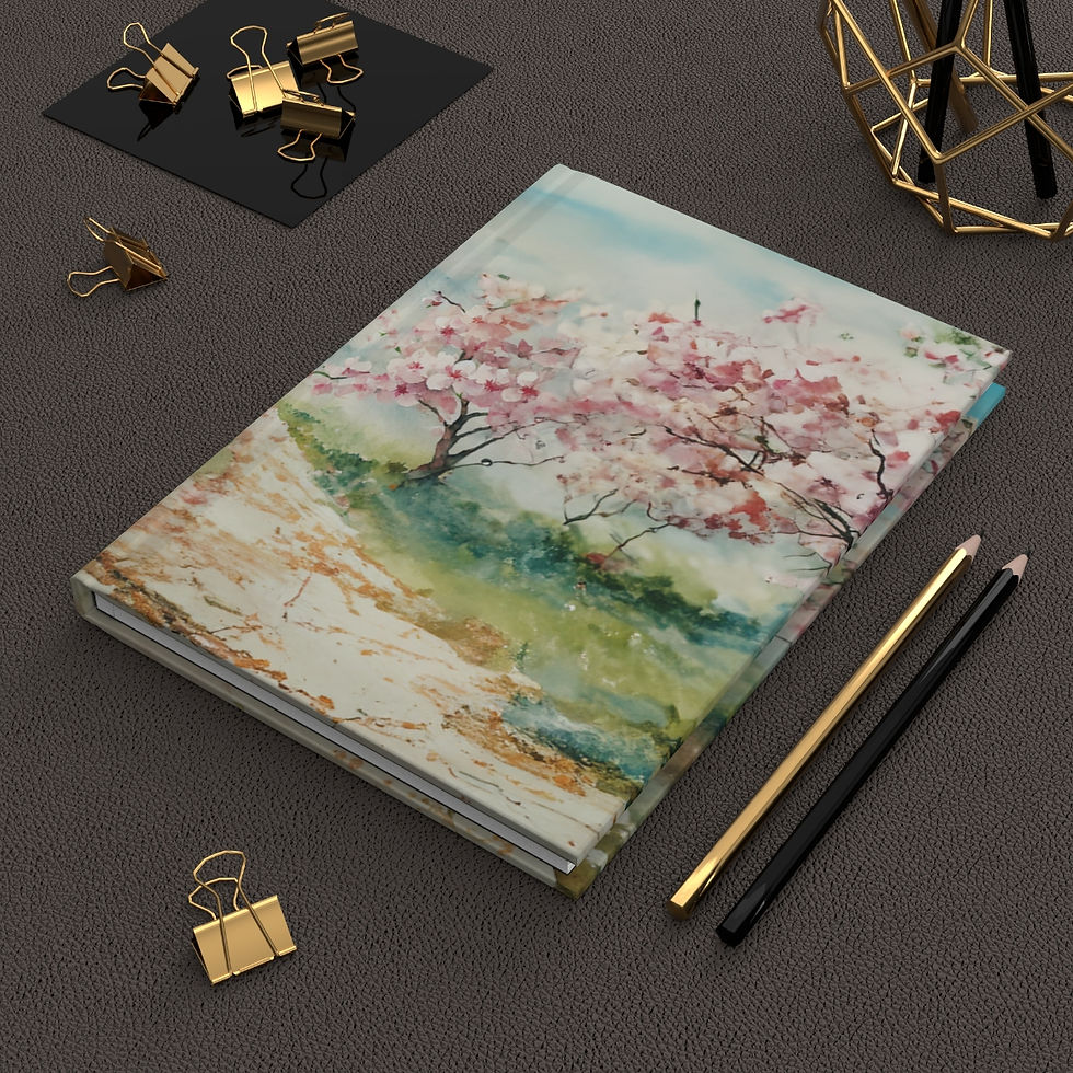 Thumbnail: Cherry Blossoms Hardcover Journal 