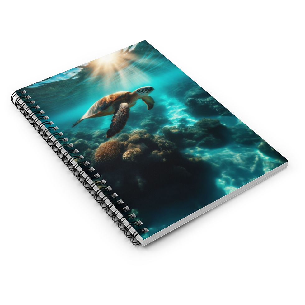 Thumbnail: Turtle Spiral Notebook - Ruled Line