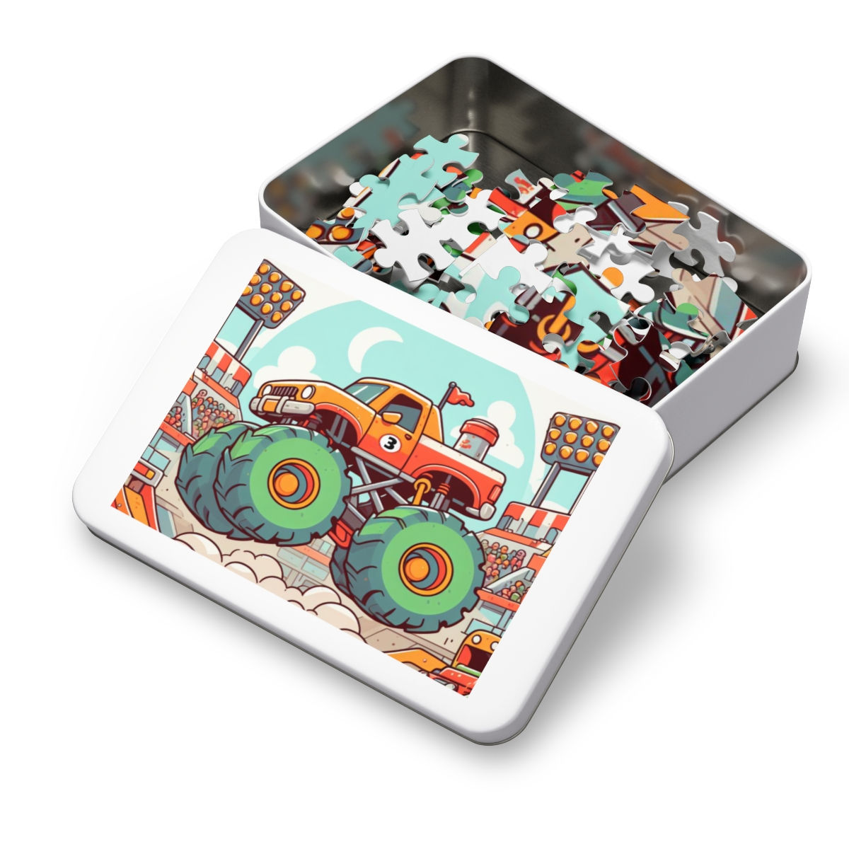 Monster Truck Jigsaw Puzzle (30, 110, 252, 500,1000-Piece)