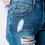 Thumbnail: Blue Wash Jeans w/ Bird Embroidery