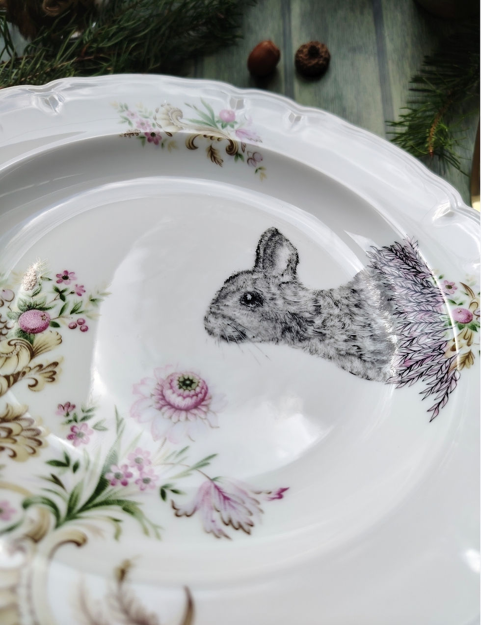 Miniature : Assiette creuse Pierre