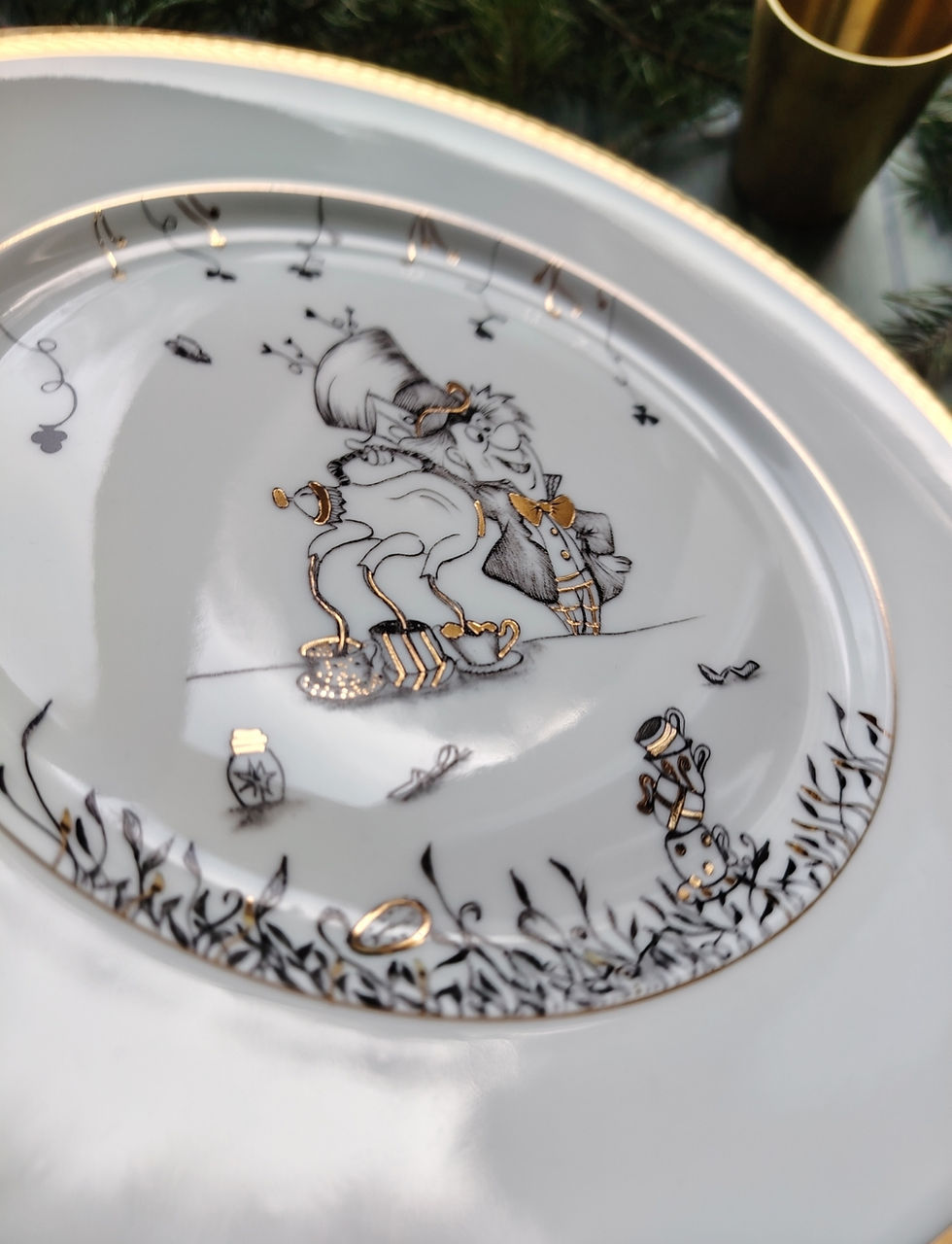 Miniature : Assiette plate ⌚L'heure du thé , toujours