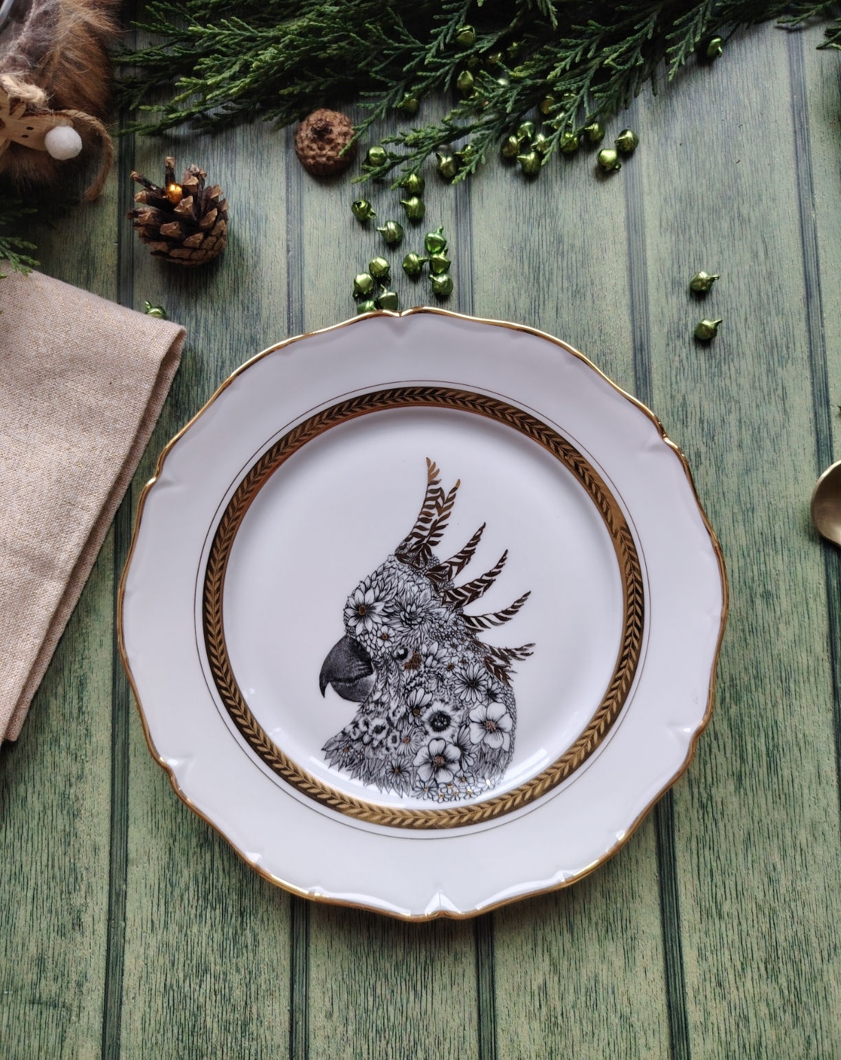 Assiette dessert Oscar