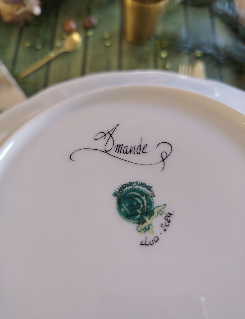Miniature : Assiette plate Amande