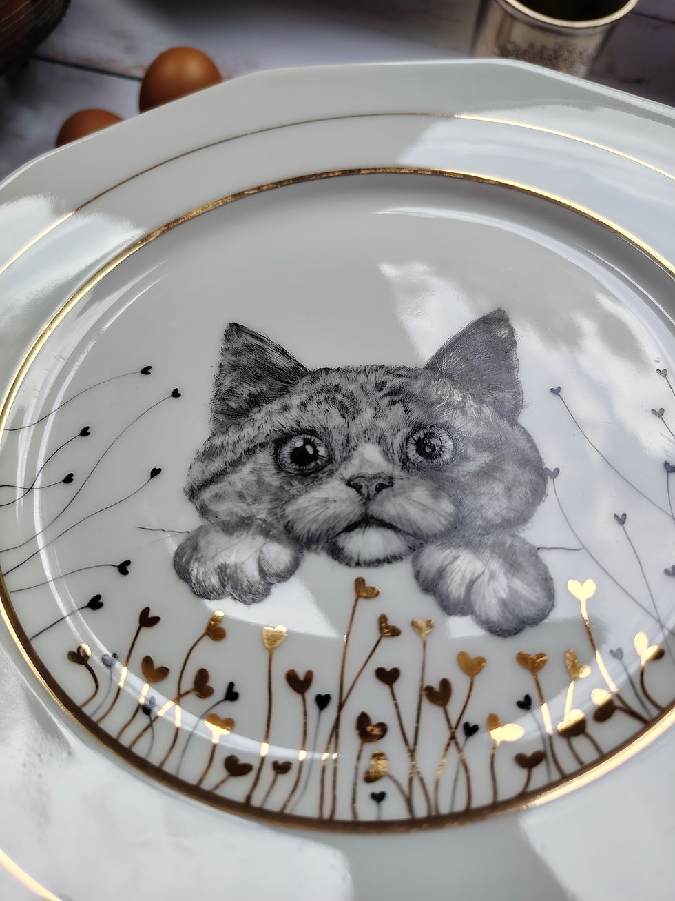 Miniature : Assiette plate Oscar 🐱 