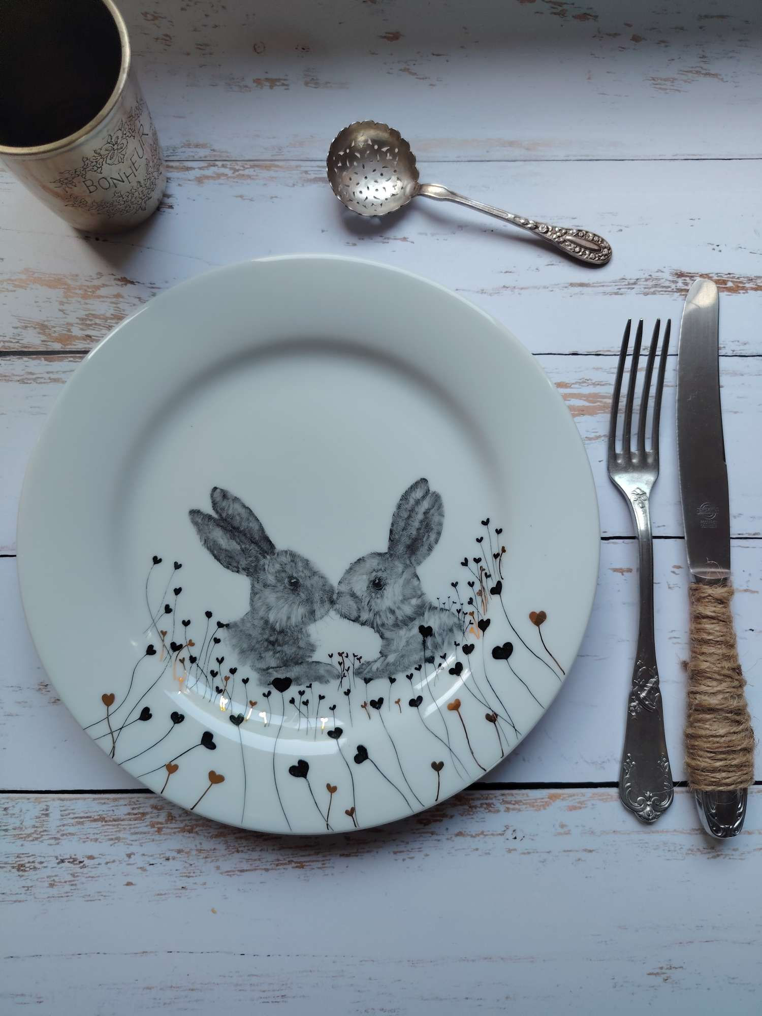 Assiette plate Marie et Antoine