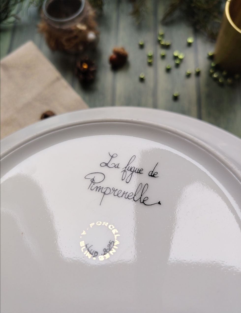 Miniature : assiette plate🐇La fugue de pimprenelle