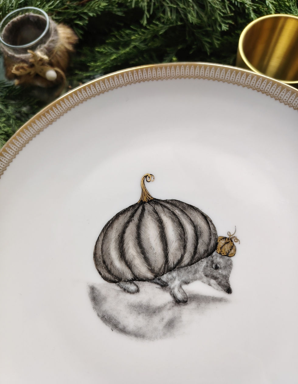 Miniature : Assiette plate🦔Citroullisson