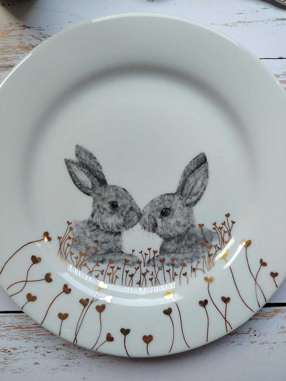 Miniature : Assiette plate Charlotte et Victor