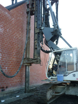 Boren secanspalenwand