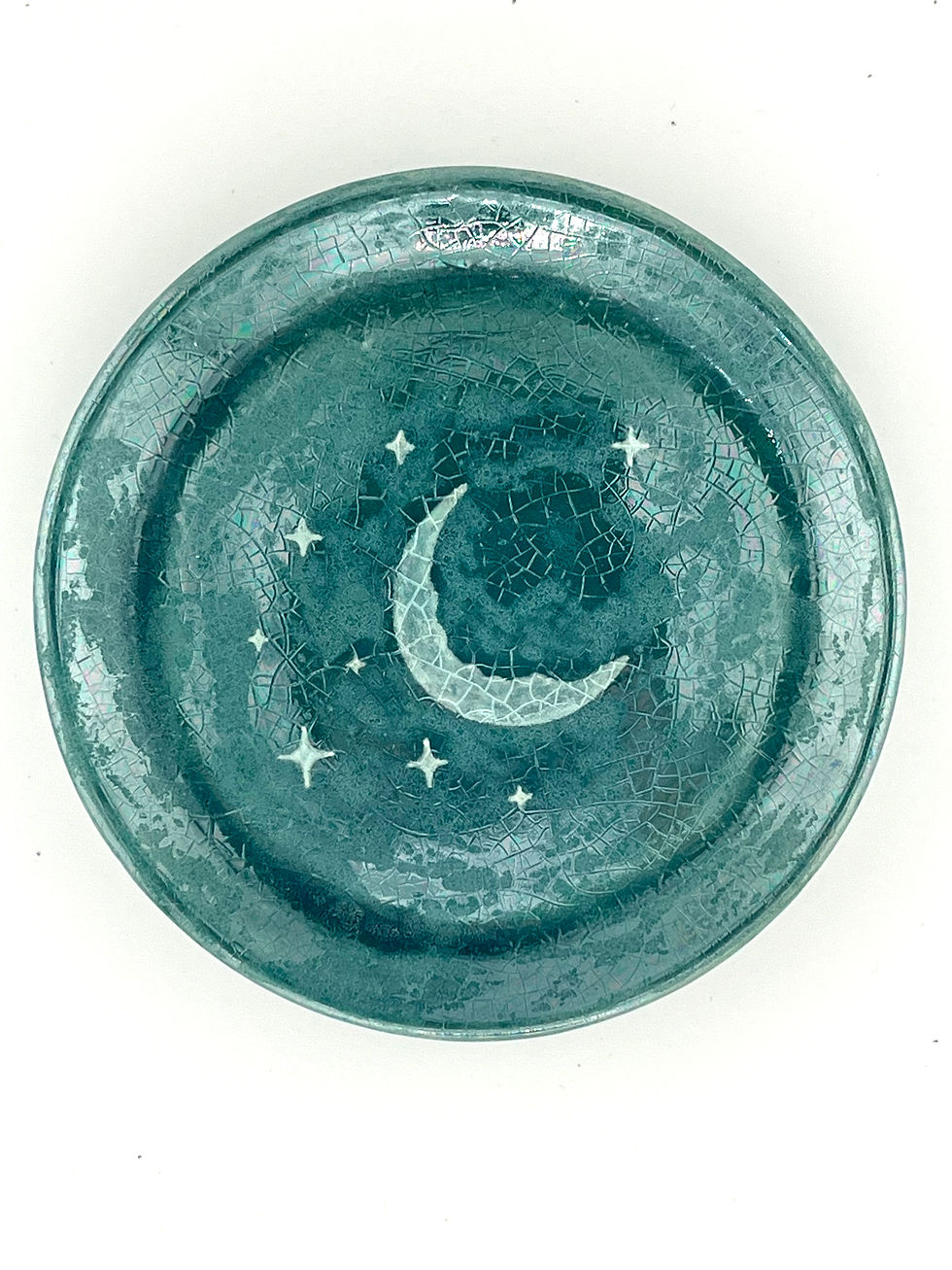 Thumbnail: Moon and Stars Trinket Dish - Mother of Pearl Turquoise