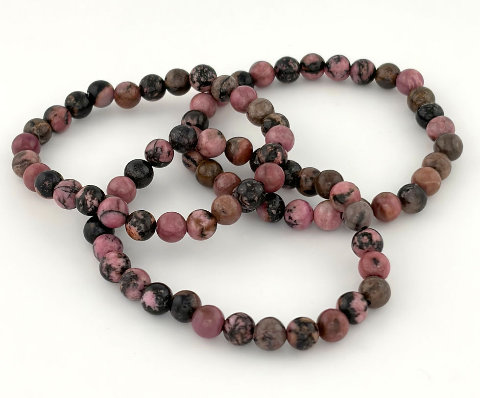 Thumbnail: Crystal Bracelet - Rhodonite (6.5mm)