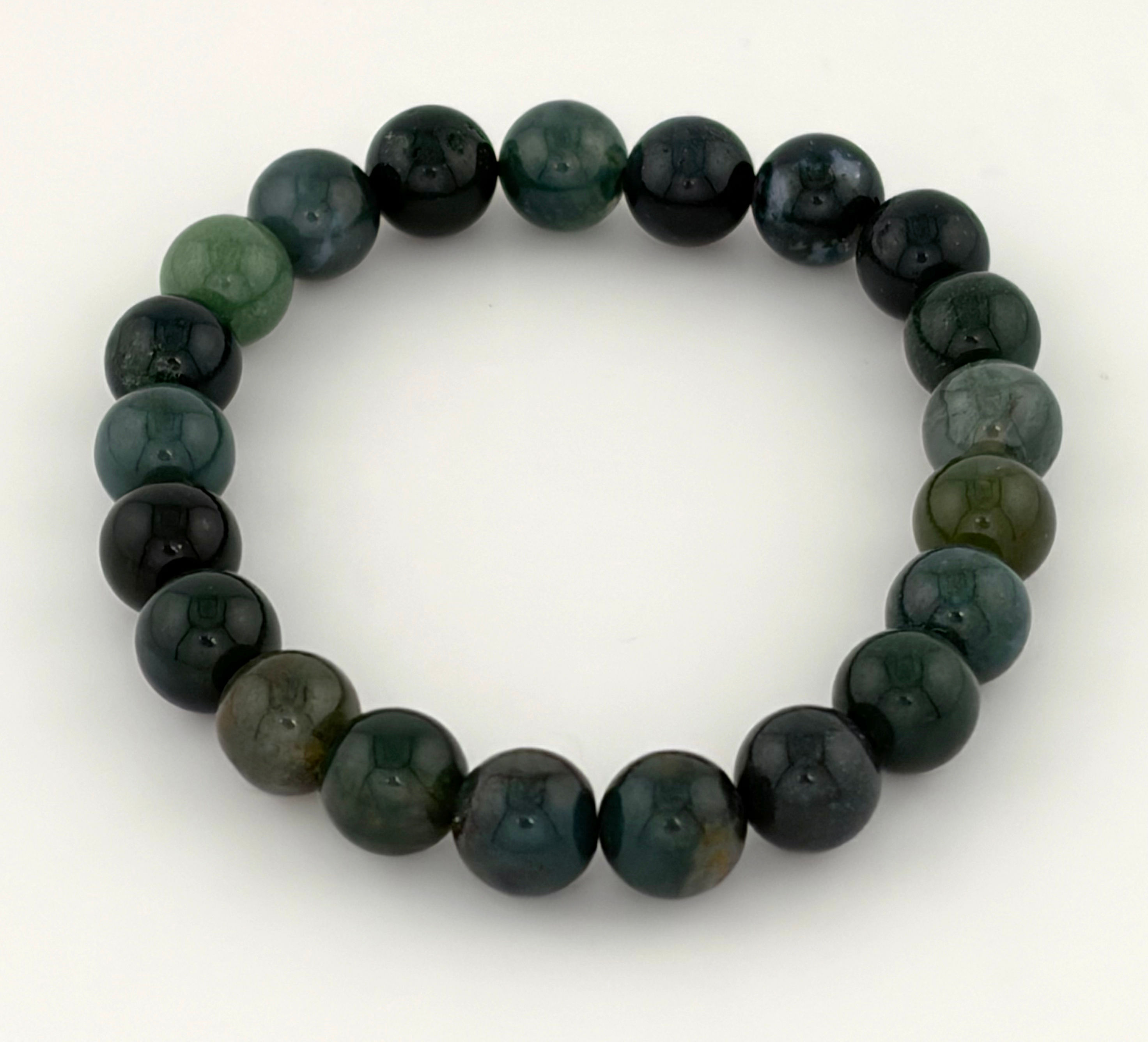 Crystal Bracelet - Moss Agate