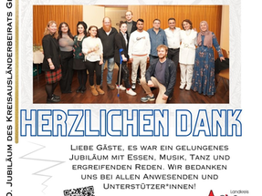 Zum 30. Jubiläum des Kreisausländerbeirats Gießen - Herzlichen Dank!