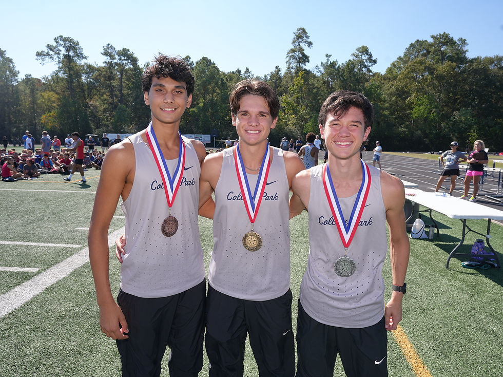 (from left to right) 3rd Praneel Ajjan (15:57) | 1st Camden Gibson 15:27| 2nd James Hadwin (15:52)