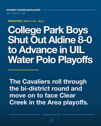 College Park Boys Shut Out Aldine 8-0 to Advance in UIL Water Polo Playoffs