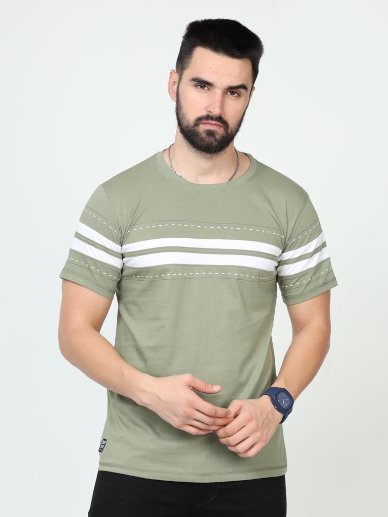 Thumbnail: Round neck Tshirt with patterns_